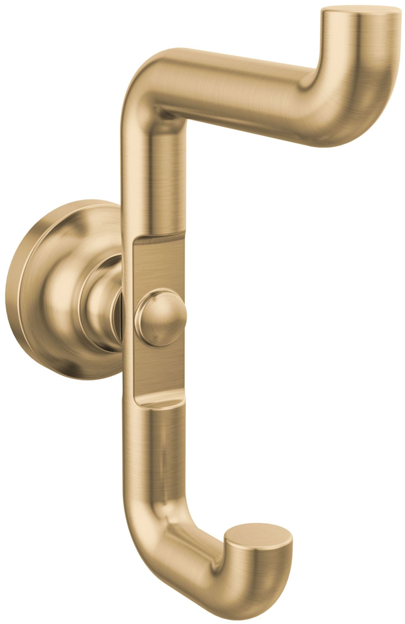 Delta Double Robe Hook 73535-CZ Champagne Bronze Saylor for