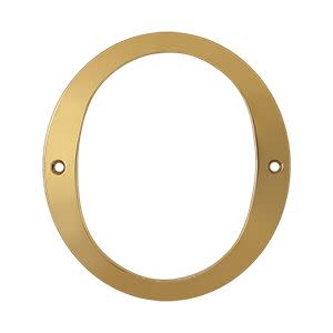 Deltana RN6-0 6″ Solid Brass Traditional House Number – #0