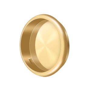 Deltana FP221R Solid Brass 2-1/2" Round Flush Mount Pull for
