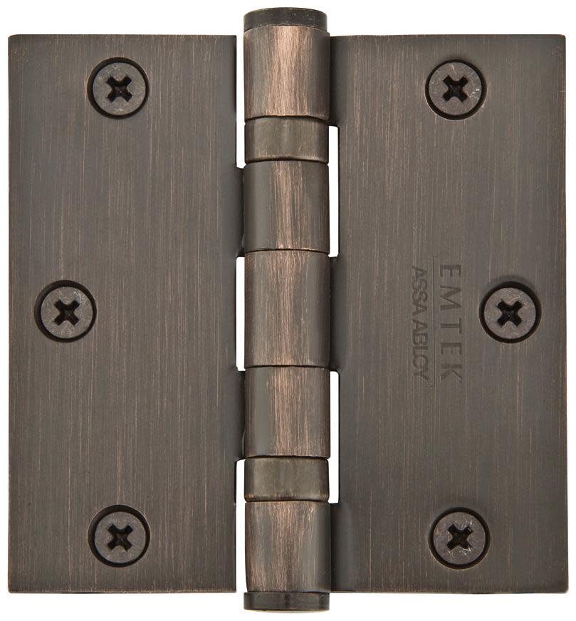 Emtek 94013 3-1/2 Inch Heavy Duty Plated Steel Square Corner Bracket