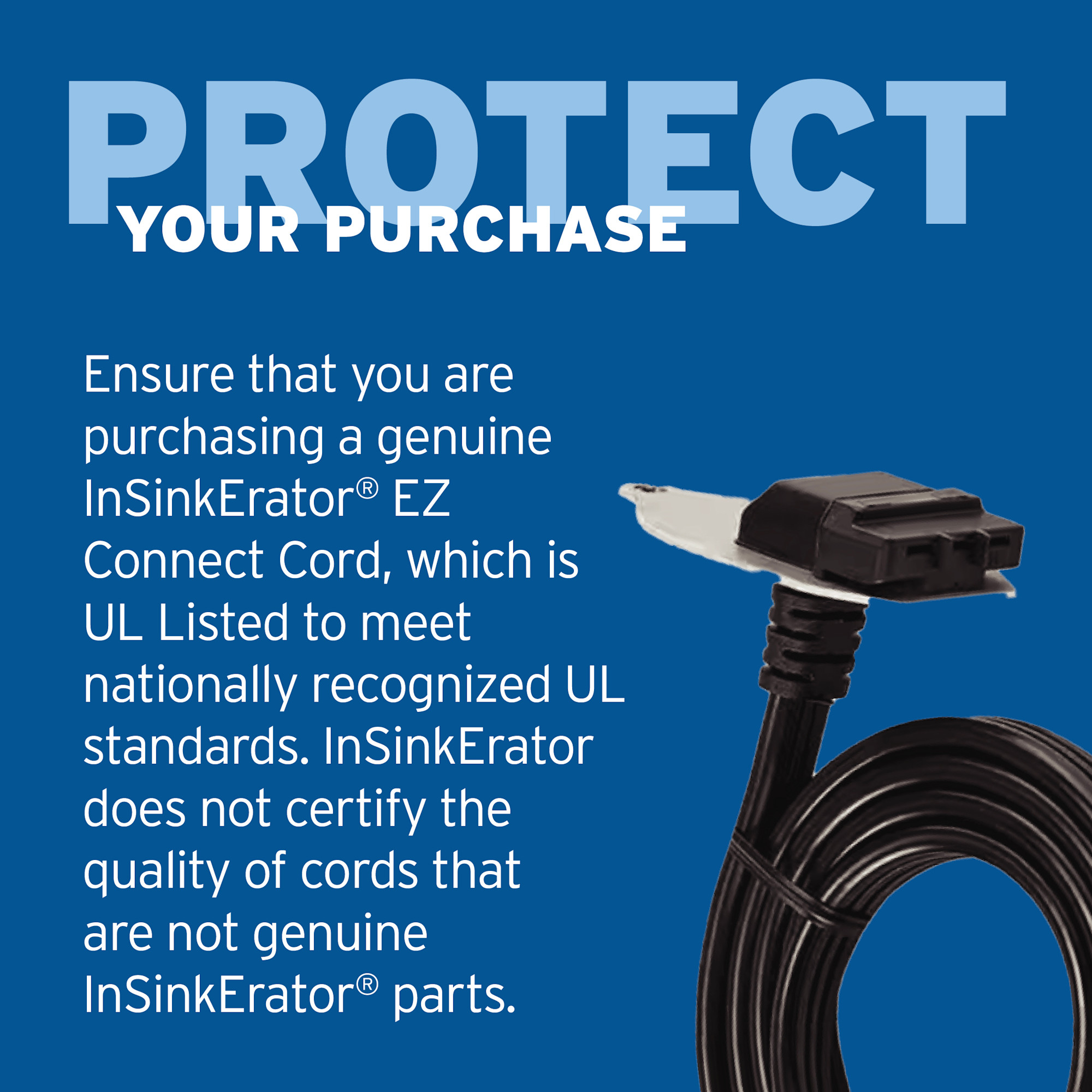 InSinkErator 80016-ISE EZ Connect Power Cord Accessory