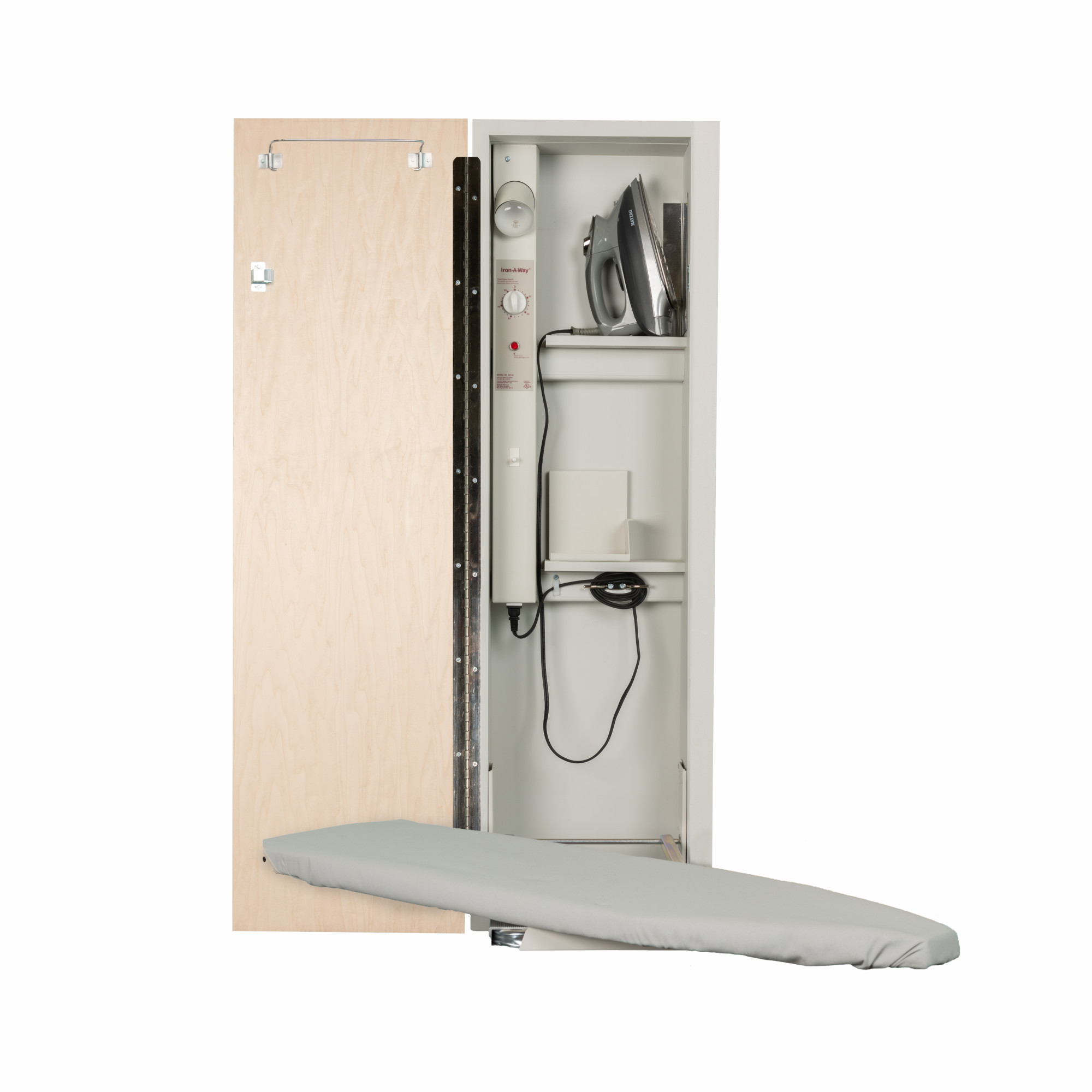 Iron-A-Way AE-42-L Ironing Center - 42 Inch Built-In Swiveling