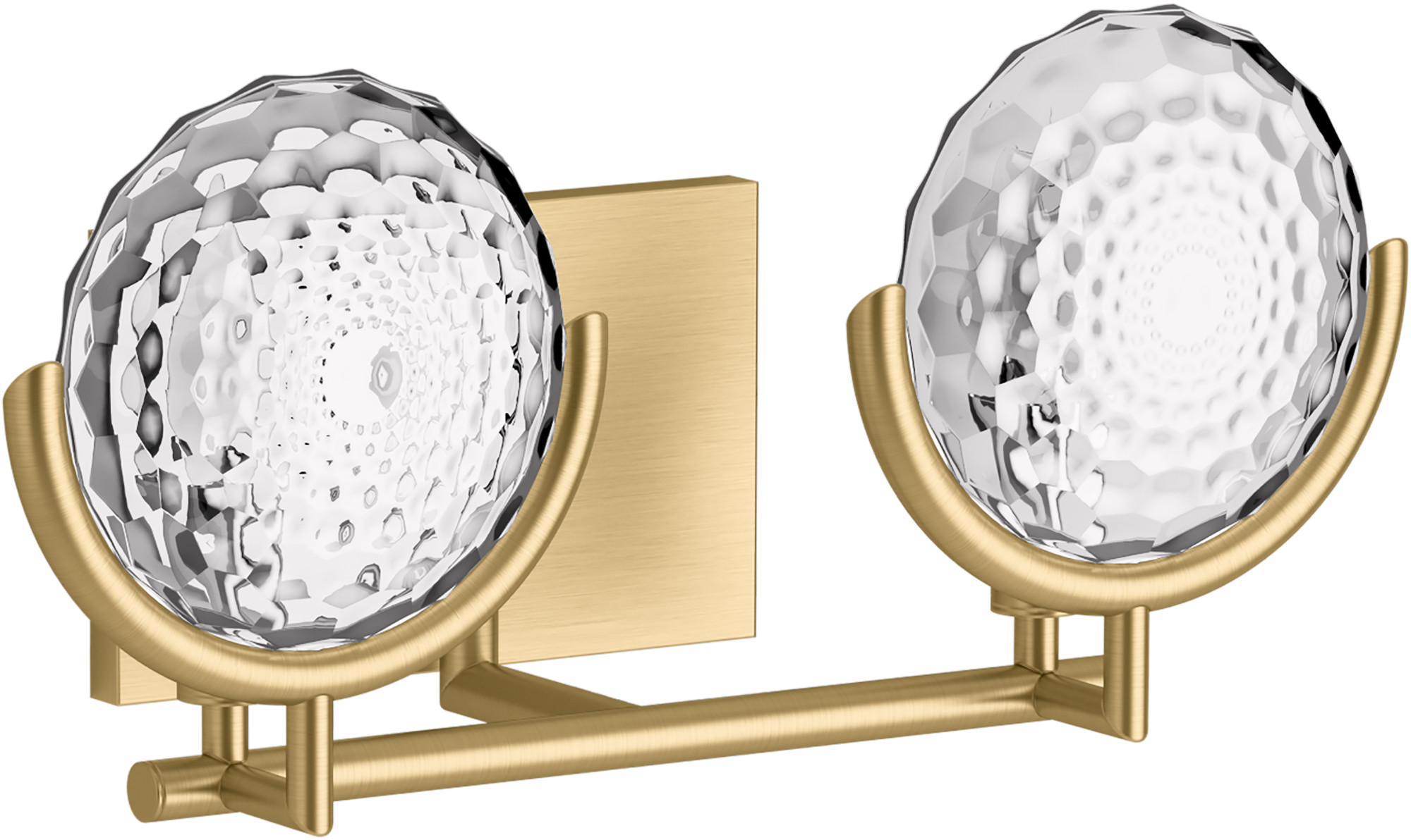 KOHLER Arendela 2-Light 17 in. W Brushed Nickel Sconce