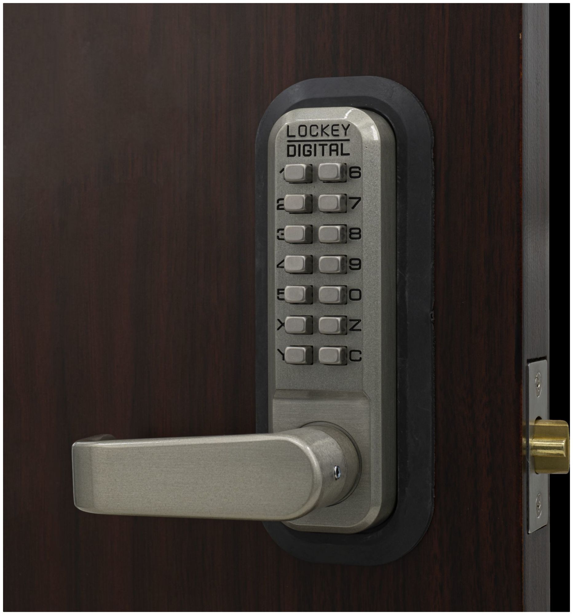Lockkey Lockey 2835 Mechanical Keyless Home Entry Door Lock SN Digital Keypad ...