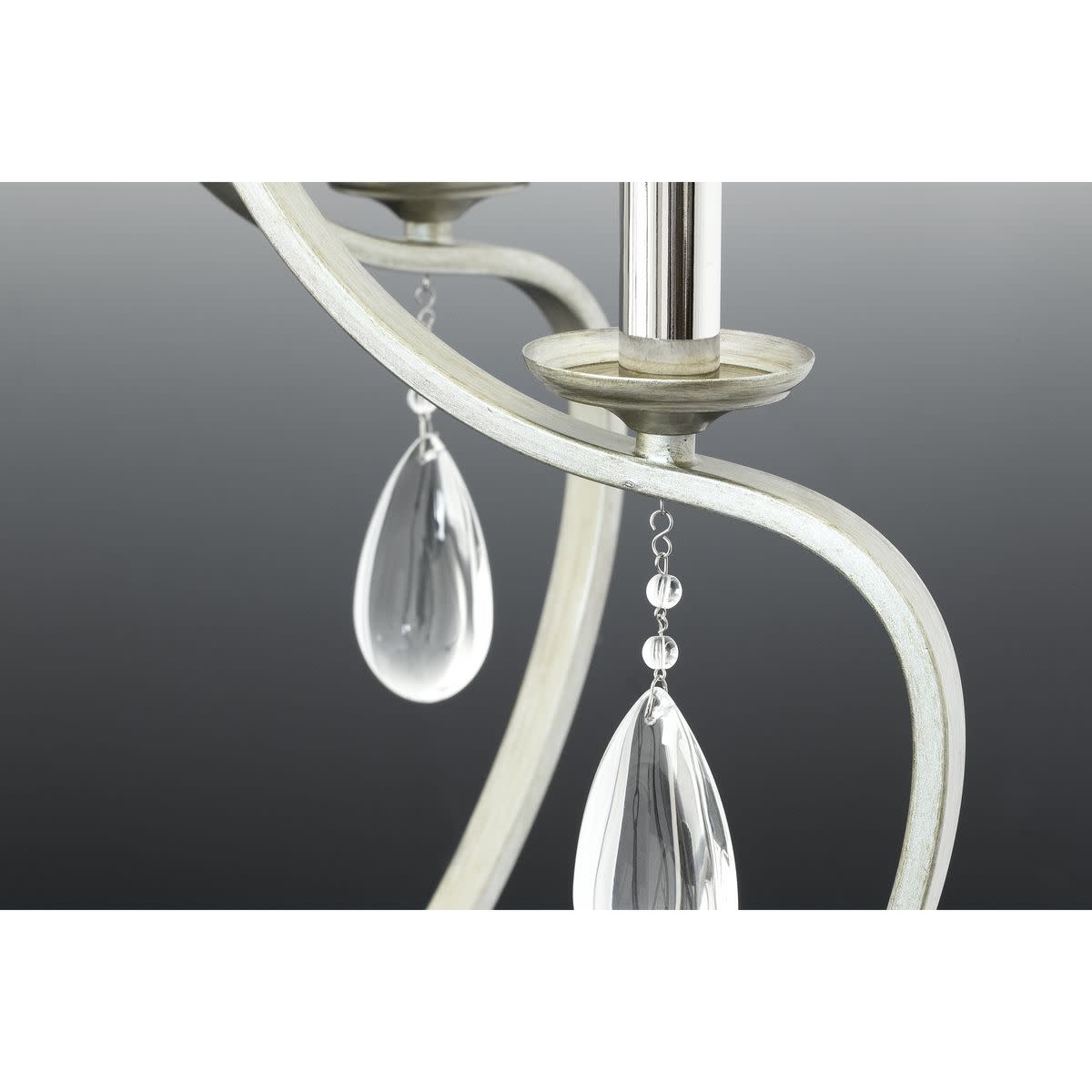 Progress Lighting P400087 Silver Anjoux 5-Light 25"W Crystal Chandelier - Picture 4 of 11