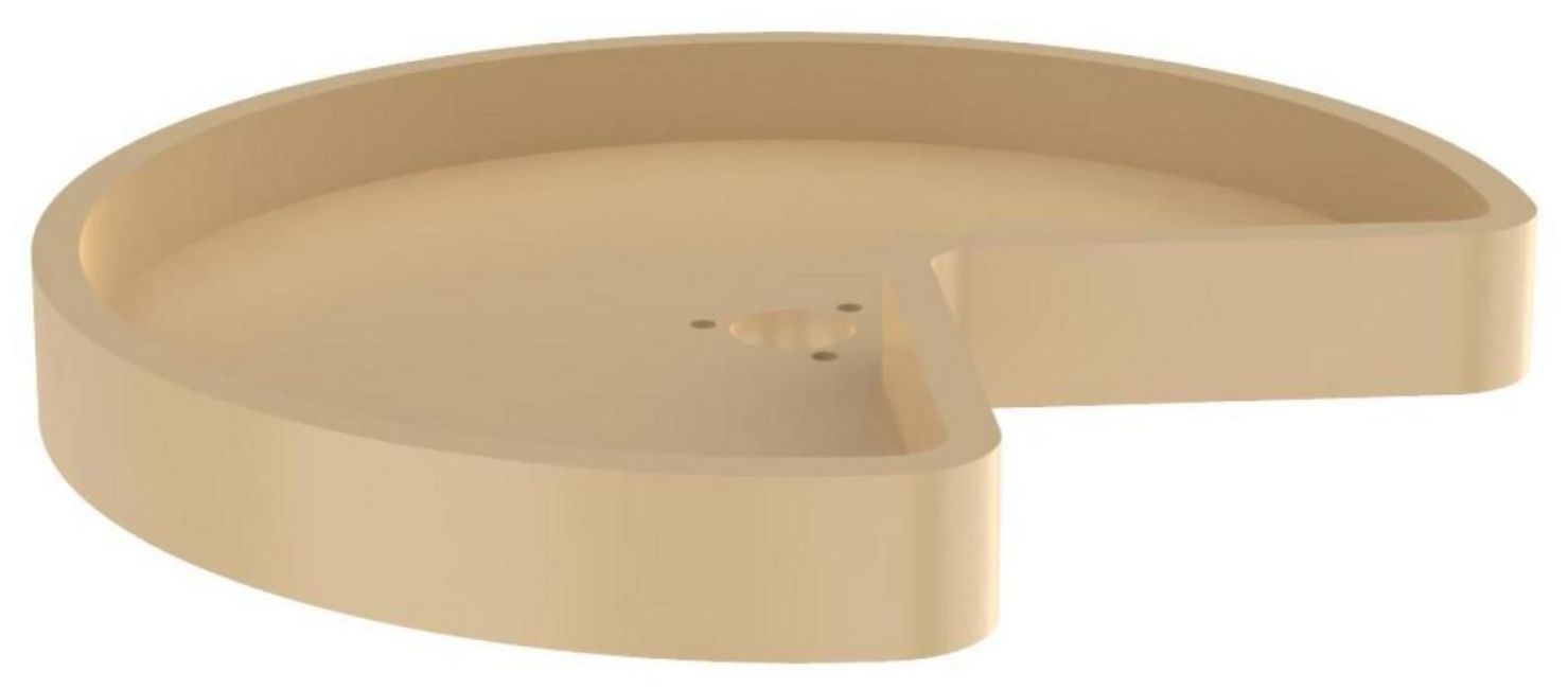 Rev-A-Shelf 6471-18-52 Classic 18" Polymer Kidney 1-Shelf Lazy - Picture 3 of 3