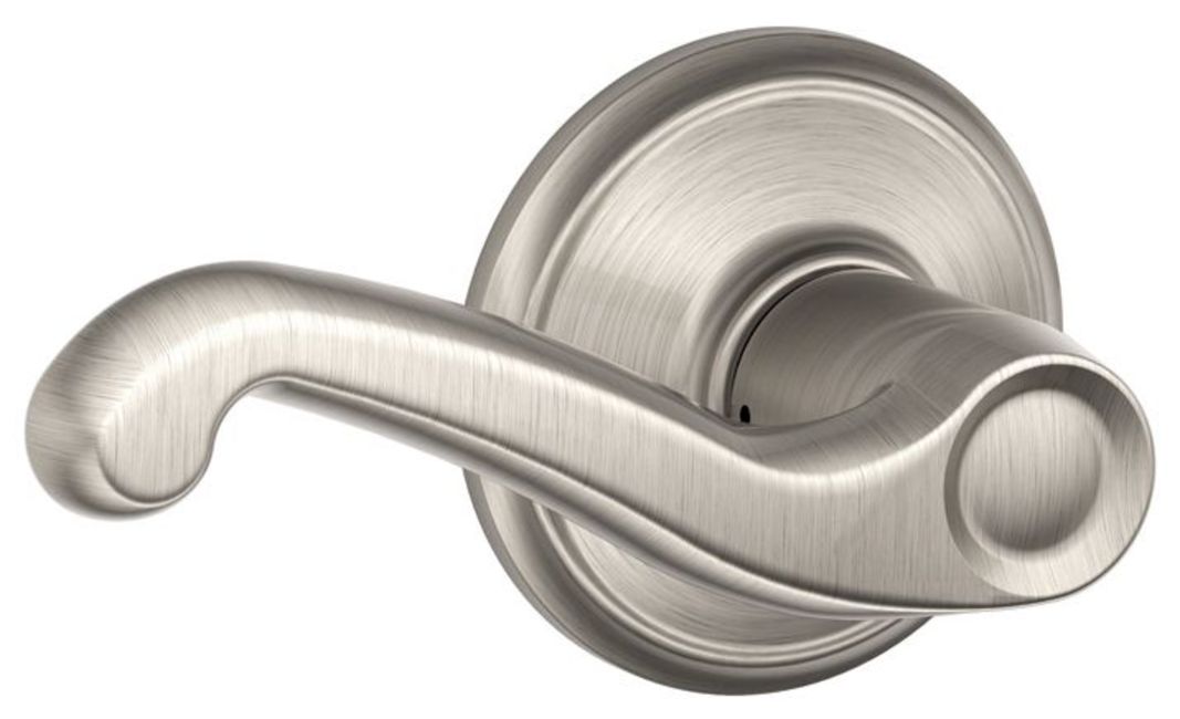 Schlage F10FLA619 Flair Passage Lever Satin Nickel for sale online