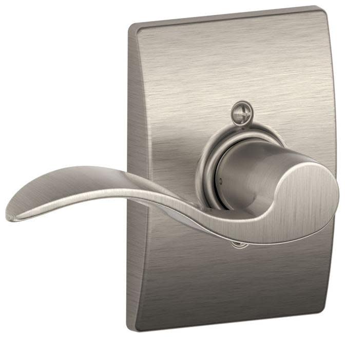 Schlage F170ACC619CENLH Satin Nickel Century Single Dummy Accent Door Lever With The