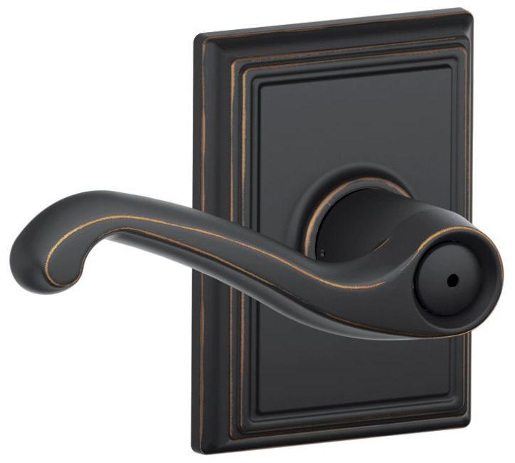 Schlage F40-FLA-ADD Flair Privacy Door Lever Set - Bild 8 von 10