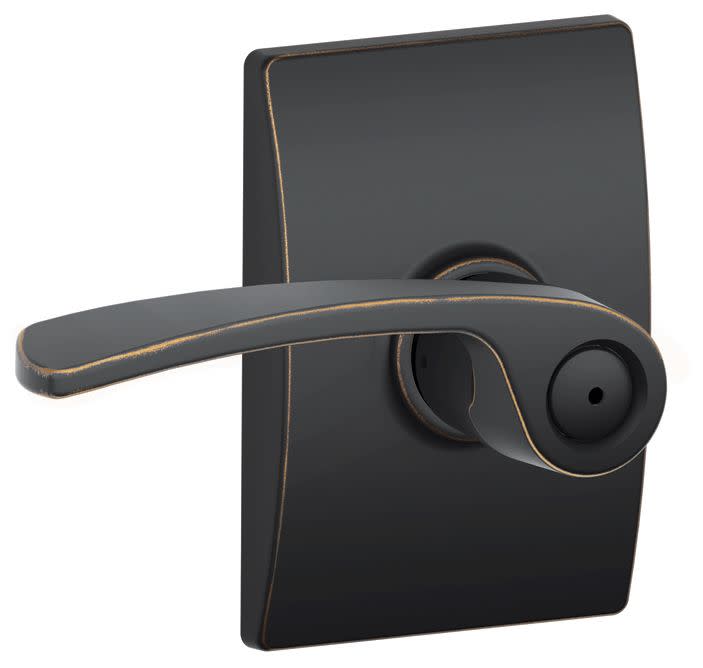 Schlage F40-MER-CEN Merano Privacy Door Lever Set - Bild 8 von 11
