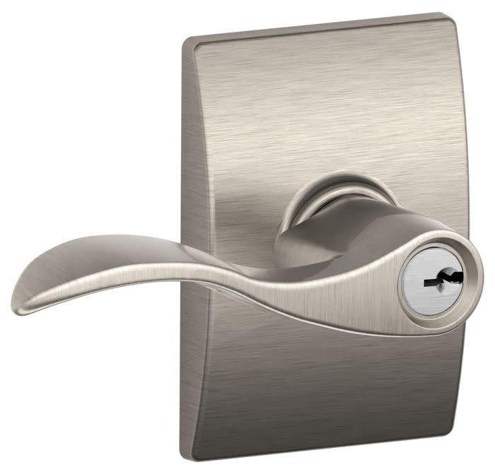 Schlage F51-ACC-CEN Accent Single Cylinder Keyed Entry Door Lever - Foto 8 di 8