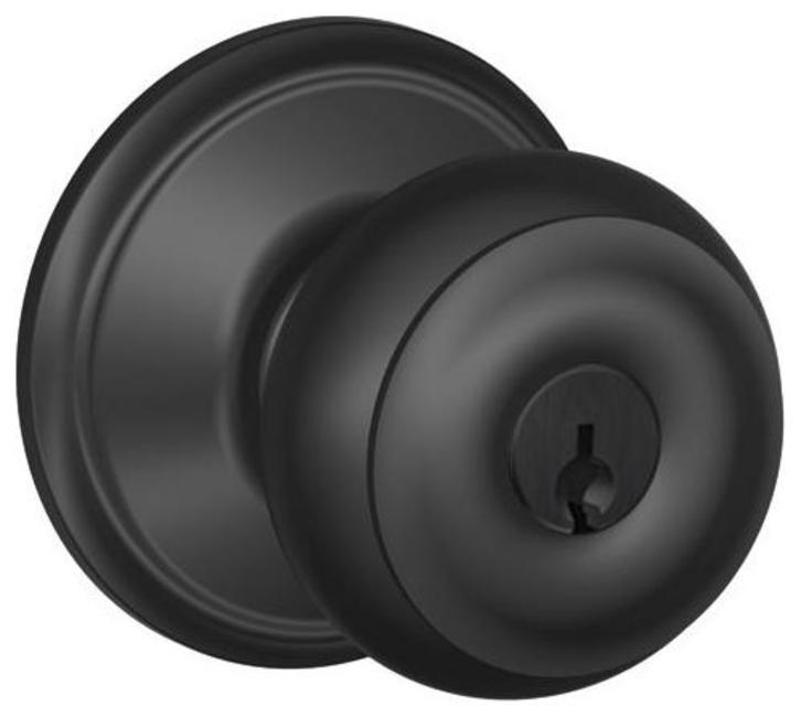 Schlage F51-GEO Georgian Keyed Entry Door Knob Set