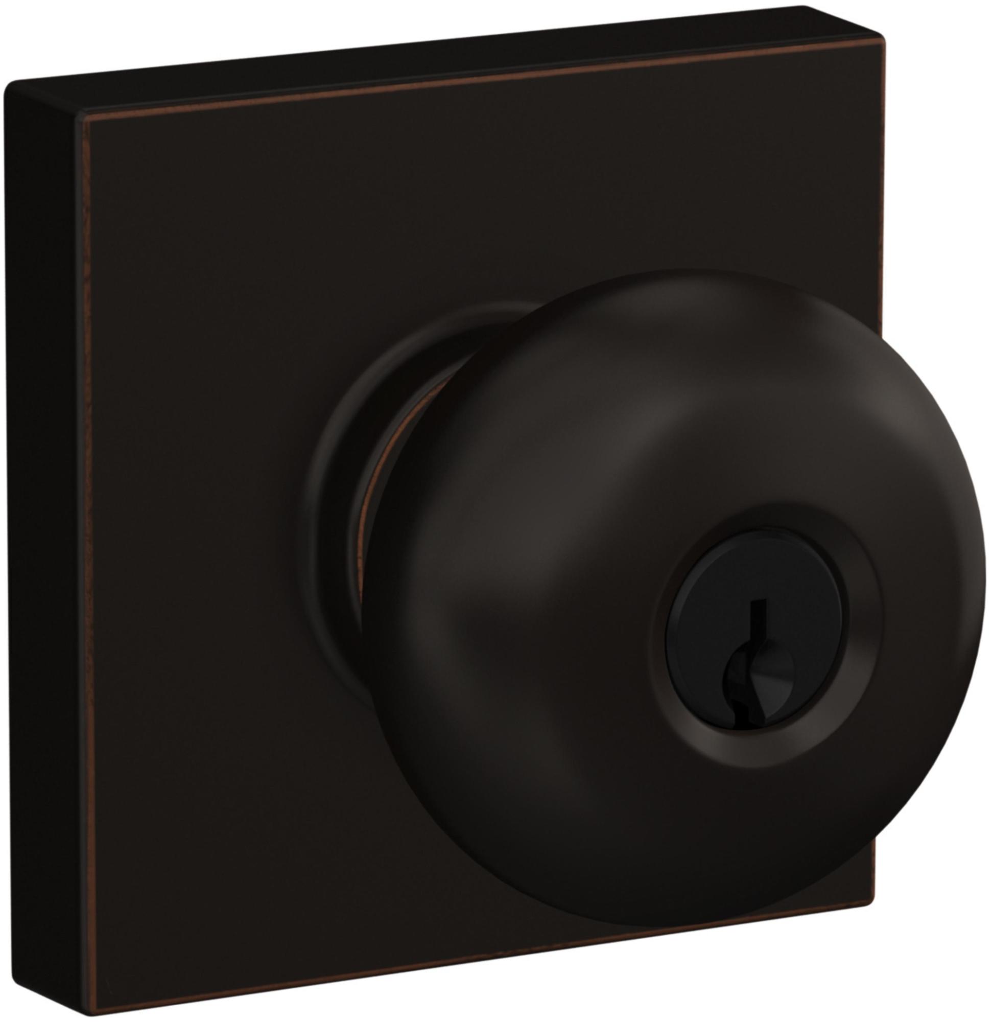 Schlage F51A-PLY-COL Plymouth Single Cylinder Keyed Entry Door - Picture 11 of 13