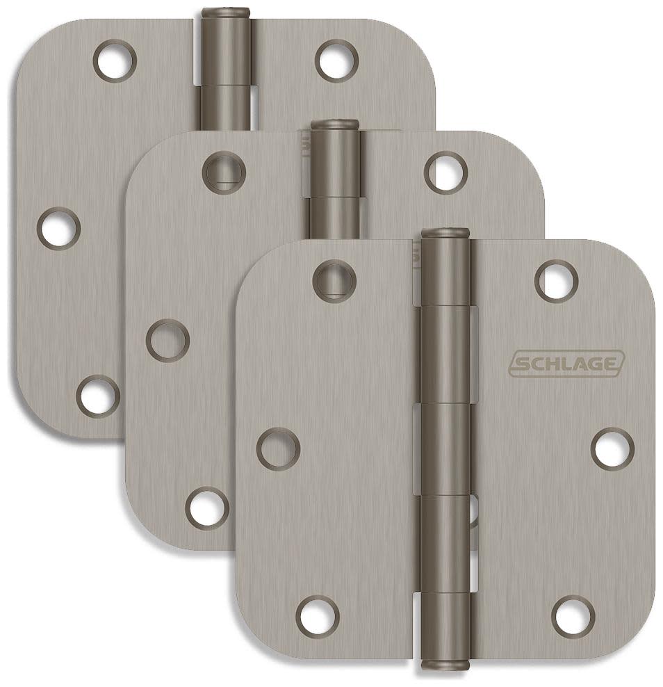 Schlage 1011 Pack of Three 3.5" x 3.5" Plain Bearing 5/8" Radius - Picture 6 of 6