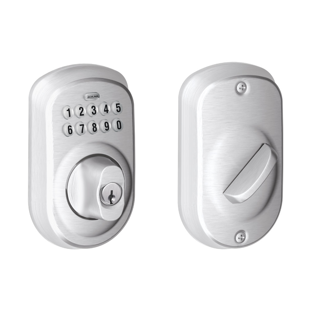 Schlage BE365-PLY Plymouth Electronic Keypad Single Cylinder Deadbolt