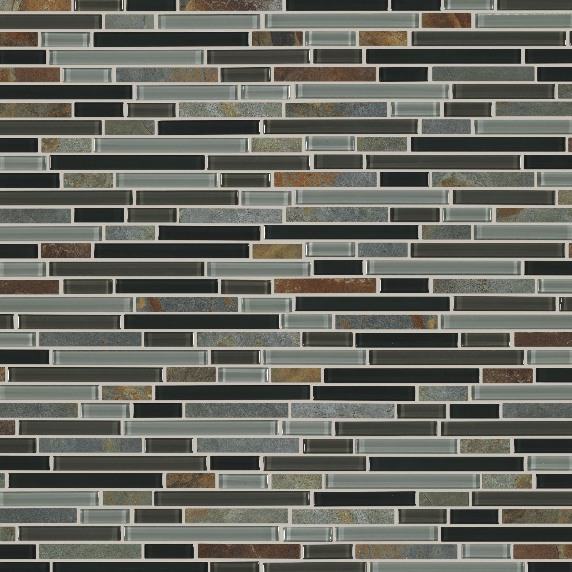 Shaw CS35X Awesome Mix Linear Mosaic - 11-15/16" x 11-15/16" - Picture 18 of 20