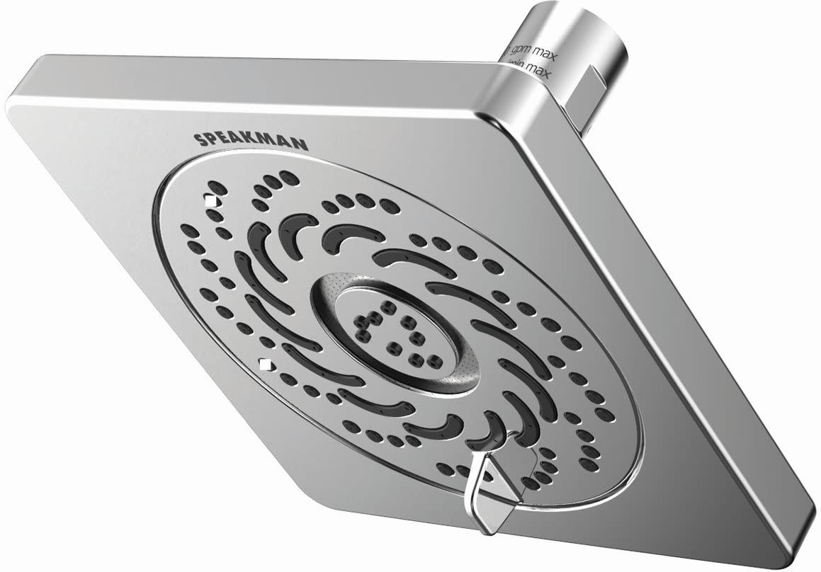 Speakman Kubos Hochdruck-Handbrause Mattschwarz - 4 Sprühmodi, 2 GPM, Selbstreinigend