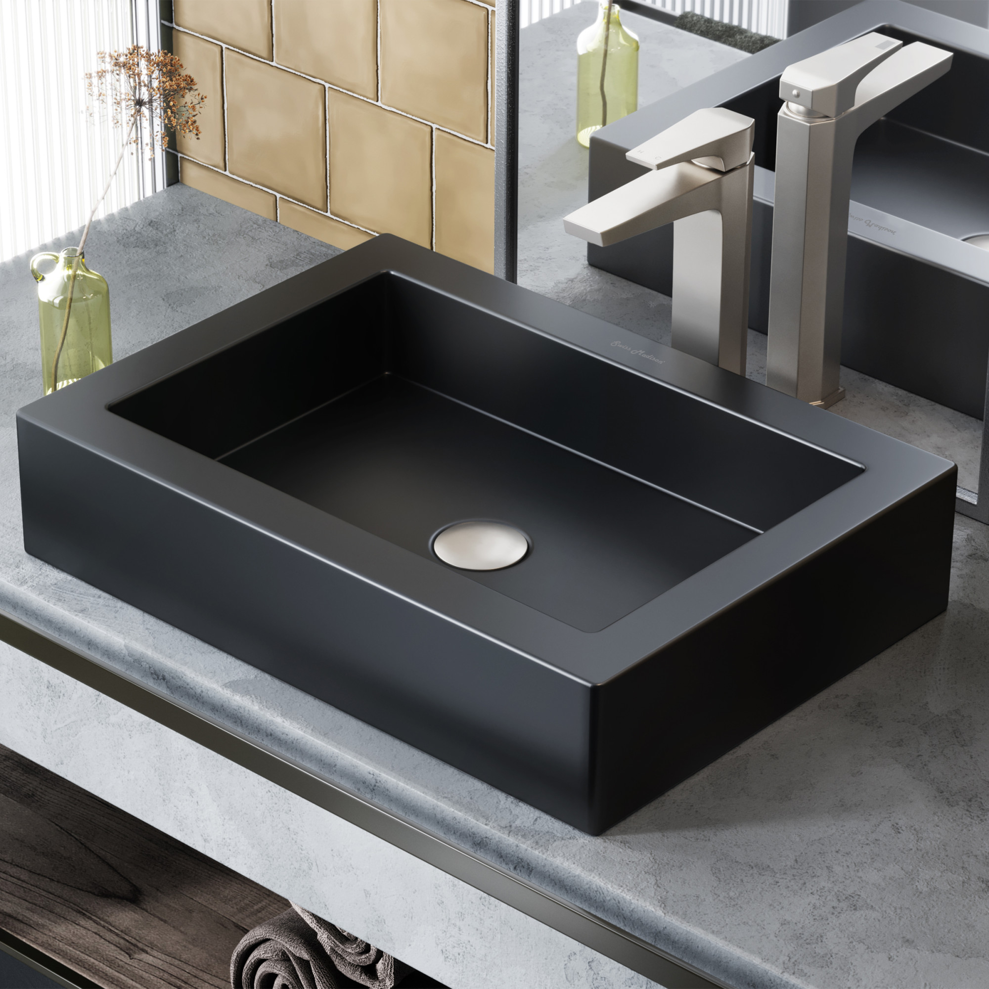 Swiss Madison SM-VS282 Voltaire 15-3/4" ceramica rettangolare - Foto 13 di 13