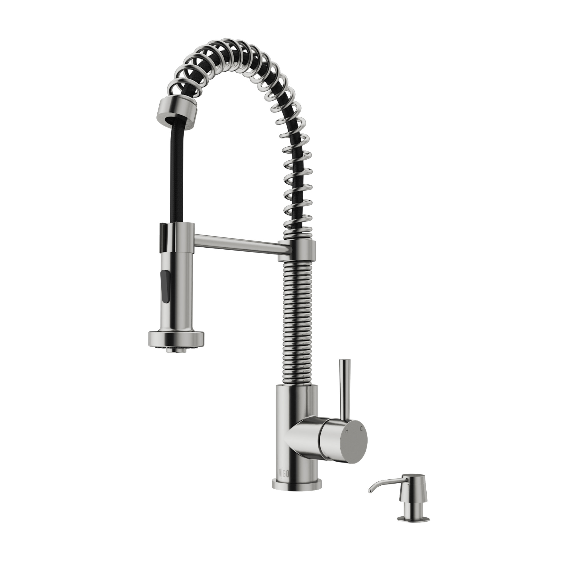 Vigo VG02001K2 Edison 1.8 GPM 1 Hole Pre-Rinse Pull Down