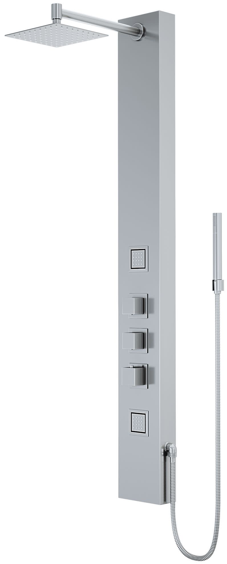 Vigo VG08012 Rector 55" H 2-Jet Thermostatic Shower Panel