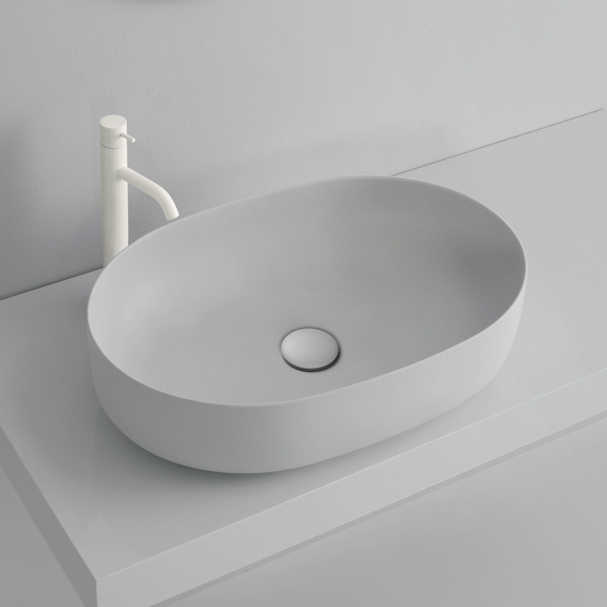 WS Bath Collections Nolita 5343 Nolita 23-5/8" Oval Ceramic - Picture 2 of 2