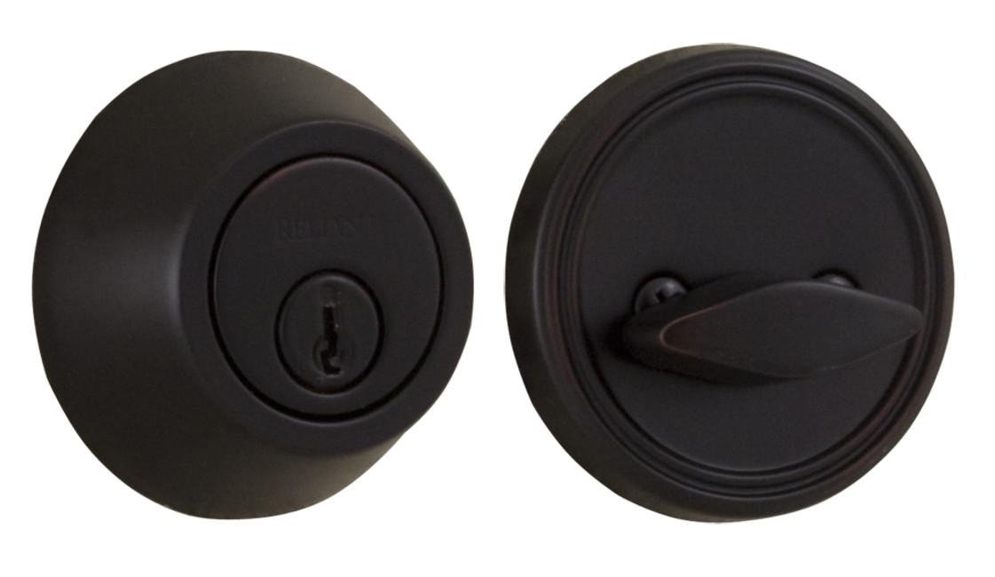 Weslock 271 Solid Brass Single Cylinder Keyed Entry Deadbolt-image