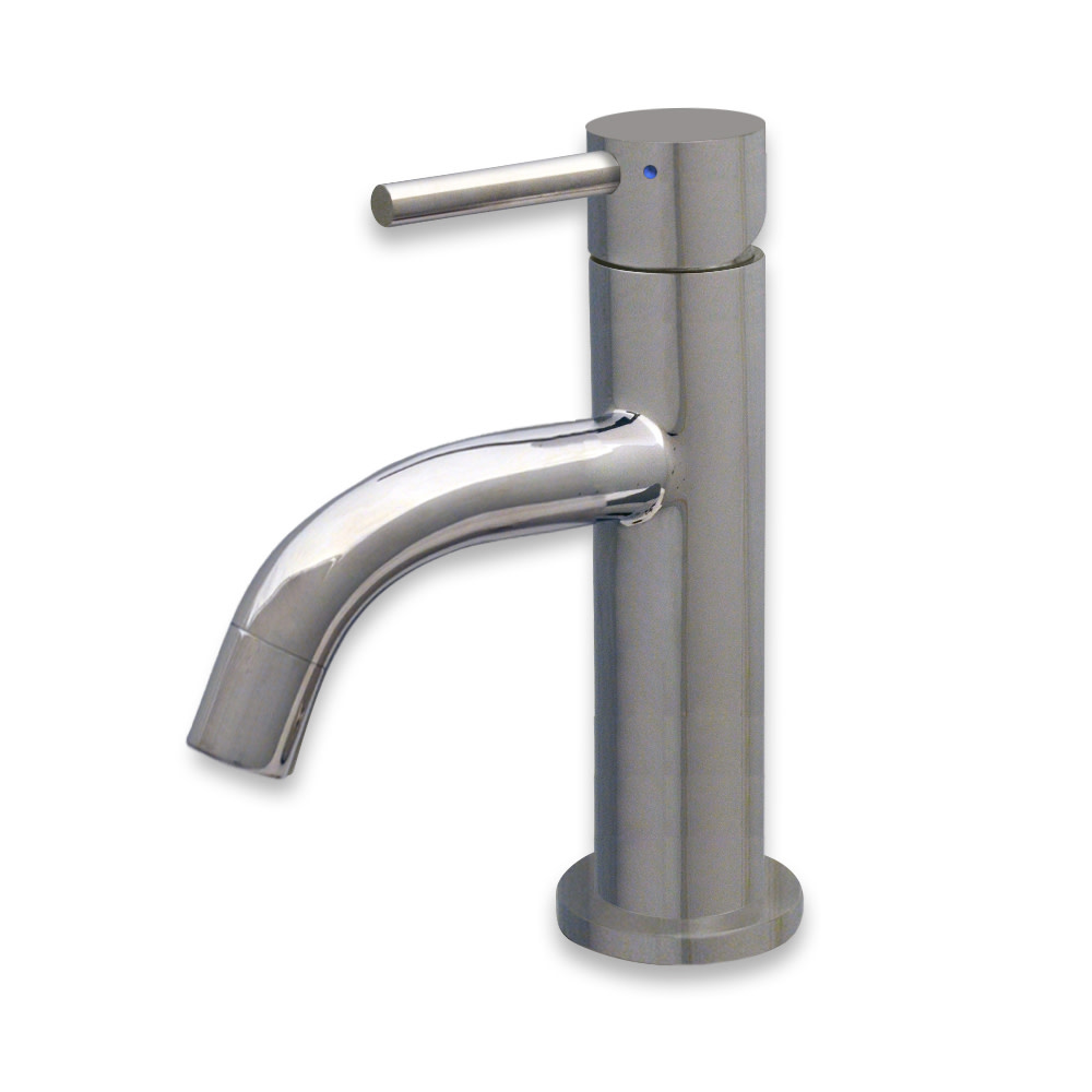 Whitehaus WHS1010-SB Waterhaus 1.2 GPM 1 Hole Bathroom Faucet - Stainless Steel