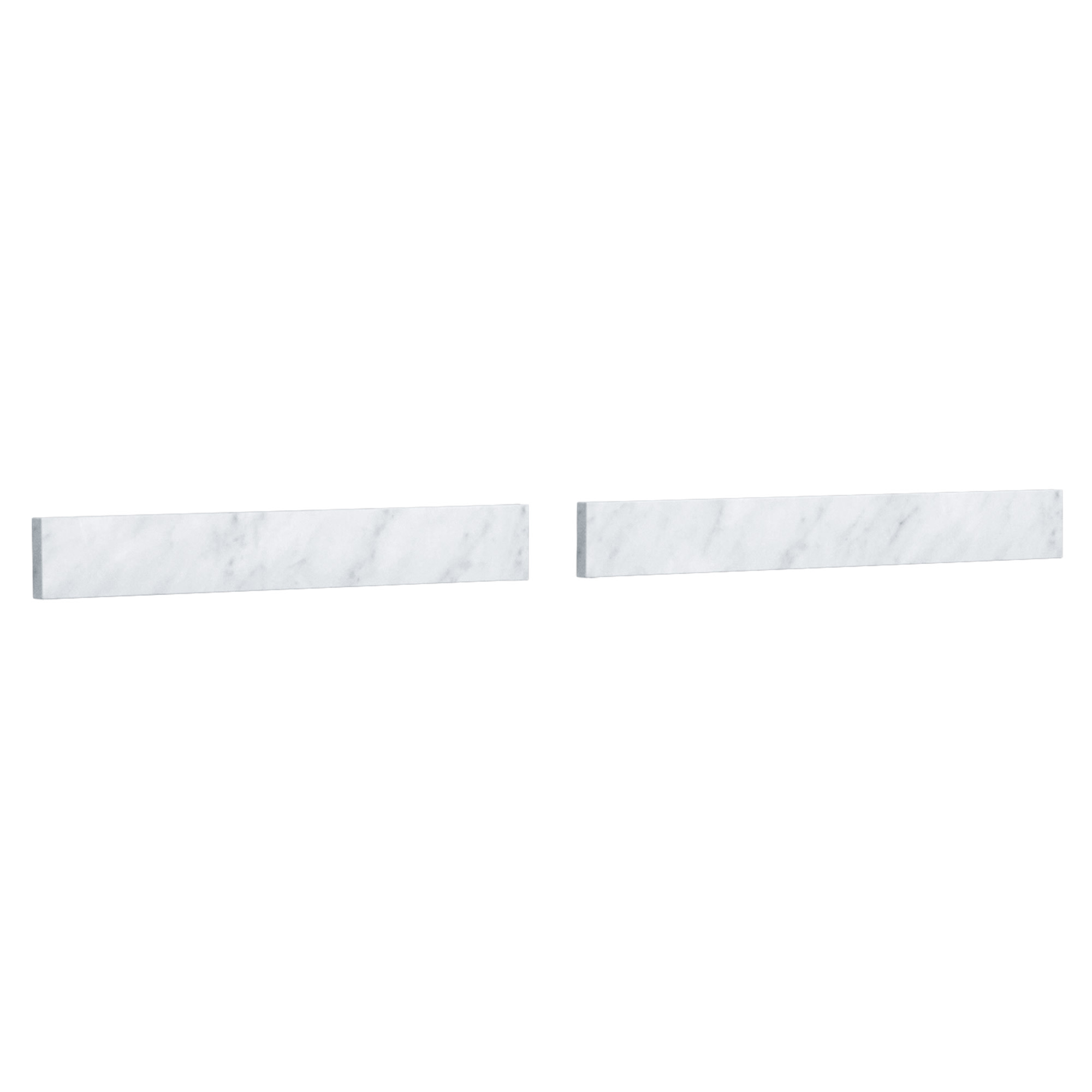 Wyndham Collection WCFVCA148BS 48" x 3" Quartz Backsplash - White