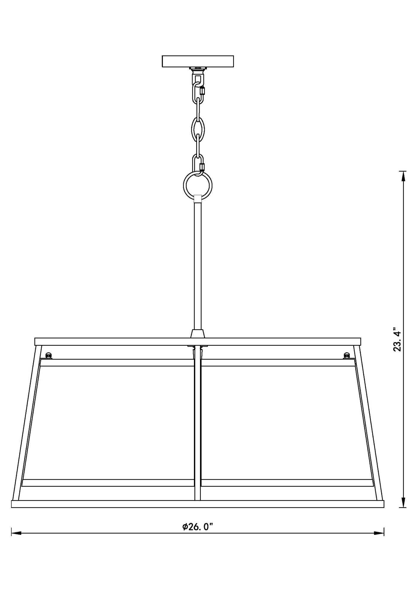 Z-Lite 1935-26 Lenyx Pendant 6 Light 26