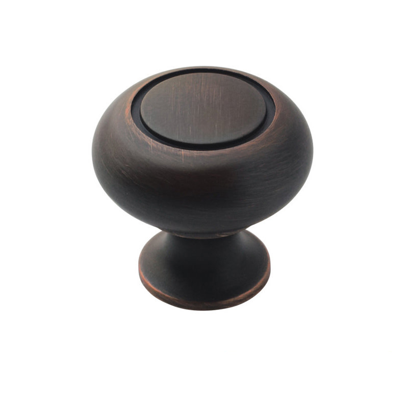 Photos - Furniture Hardware Heritage Amerock BP53011-10PACK Everyday  1-1/4 Inch Diameter Mushroom Cabinet Knob - Pack of 10 Oil Rubbed Bronze Cabinet Ha 