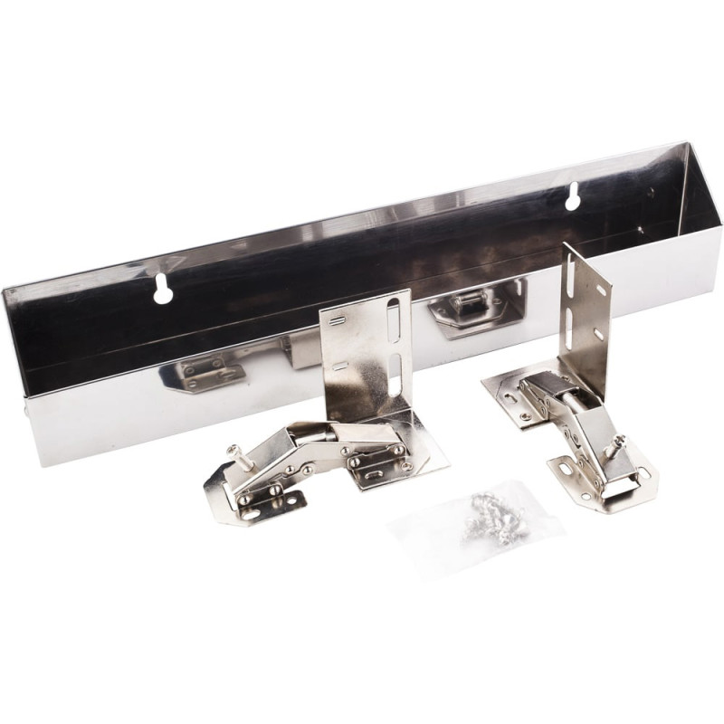Hardware Resources TOSS14S-R 14-3/4 Inch Wide 1-9/16 Inch Deep Shallow Sink Tip Out Tray Pack (Set of 2) Stainless Steel Storage and Organization