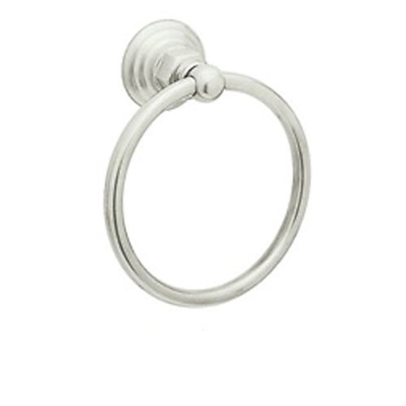 Photos - Towel Holder ROHL ROT4 Acqui 6-1/4" Wall Mounted Towel Ring Polished Nickel Bathroom Hardware and Accessories Bathroom Hardware Towel Rin 