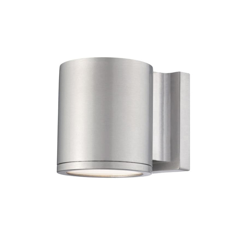 Photos - Floodlight / Street Light Lumens WAC Lighting WS-W2605 Tube 5" Tall Single Light LED Outdoor Wall Sconce - 3000K & 1901  Brushed Aluminum Outdoor Light 