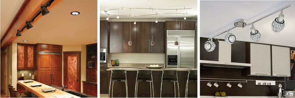 one kitchen with warm wood colors, second modern w/stainless steel