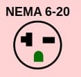AP1600G Plug Type NEMA 6-20P