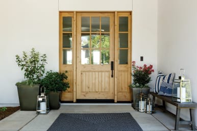Modern Farmhouse Wood Exterior Doors