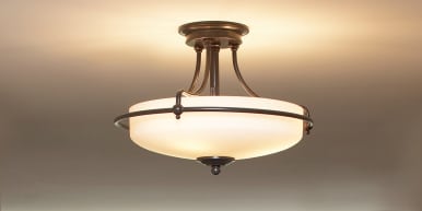 Flush mount light on sale bulb
