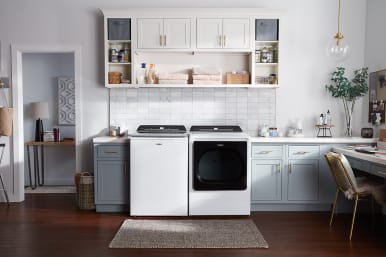 How To Support A Laundry Room Countertop Over A Washer And Dryer - Rambling  Renovators