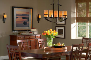 Mission style 2025 dining room light