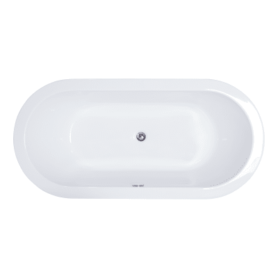 Miseno Mno6732fso White 67 Free Standing Oval Acrylic Bathtub Overflow Drain Assembly Included Miseno Com