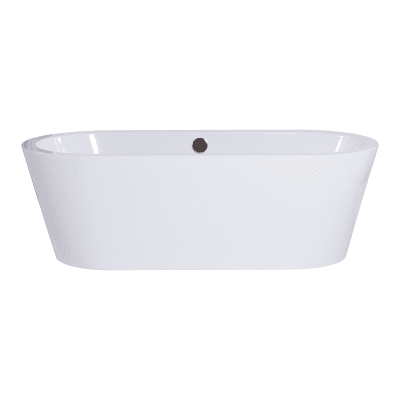 Miseno Mno7132fso White 71 Free Standing Oval Acrylic Bathtub Overflow Drain Assembly Included Miseno Com