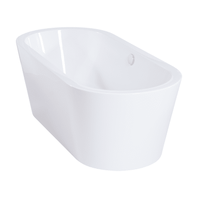 Miseno Mno7132fso White 71 Free Standing Oval Acrylic Bathtub Overflow Drain Assembly Included Miseno Com