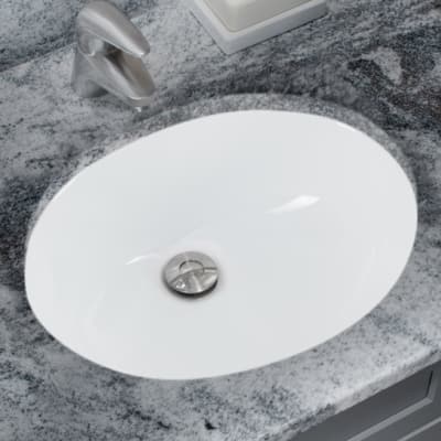 Miseno Mno1512 White 15 Undermount Bathroom Sink With Overflow