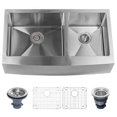 Miseno Mno163620f6040 16 Gauge Stainless Steel Farmhouse 36