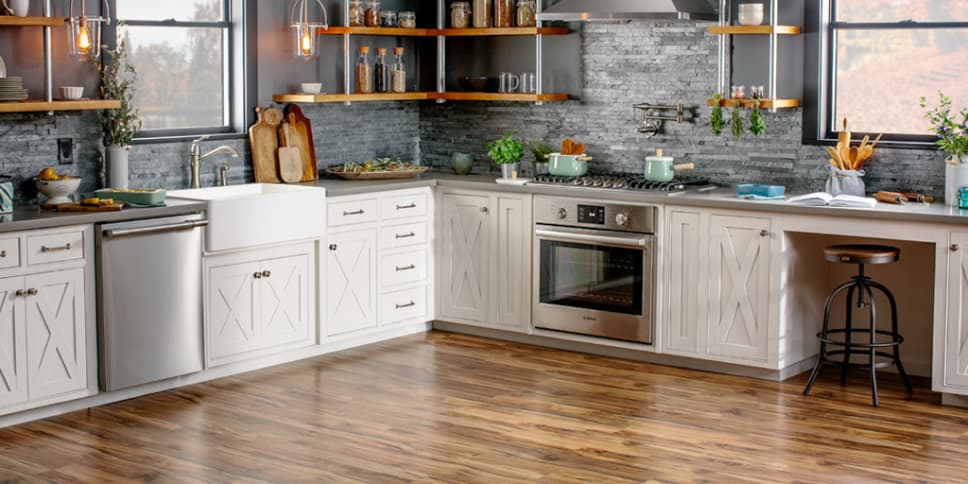 Hardwood Flooring in Kitchen