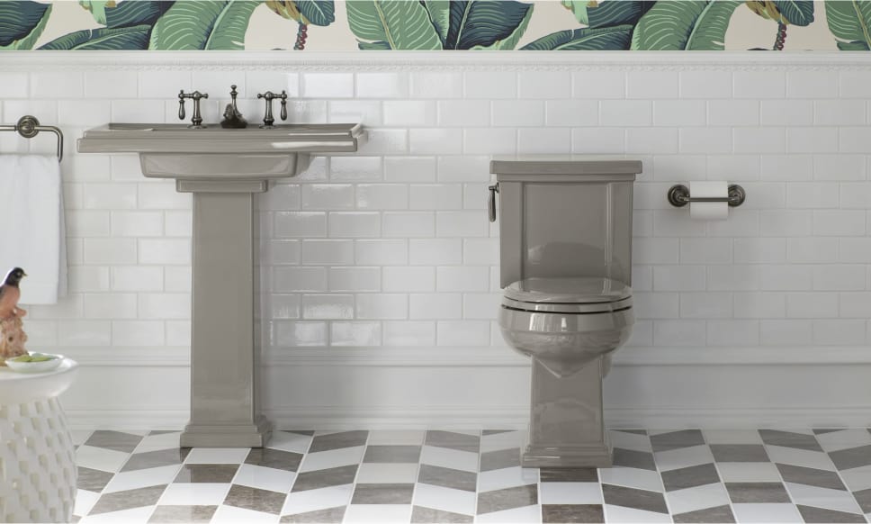 Toilet and Pedestal Sink