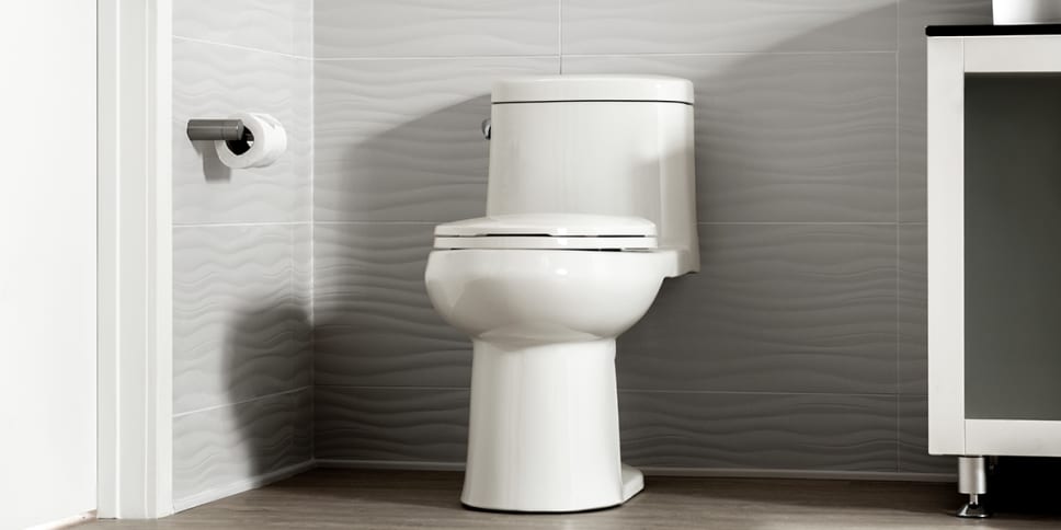 Miseno High Efficiency one-piece elongated toilet.
